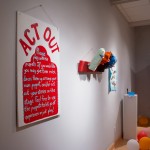 Installation view of Act Out